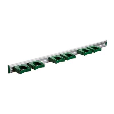 Aluminium Toolflex - 90 cm rail + 6 groene steunen van 25-35 mm